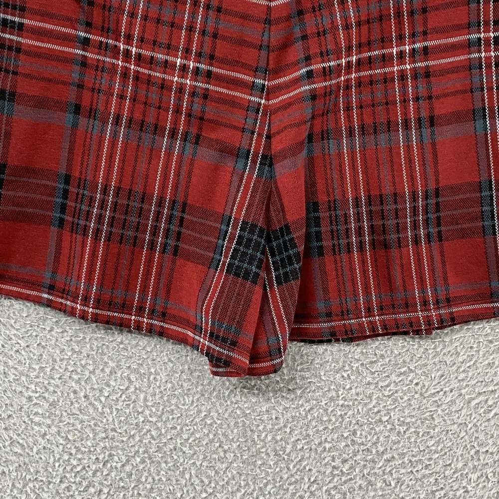 Hollister Skort Womens‎ Small Ultra High Rise Red Plaid Wrap Academia Shorts - Picture 14 of 16